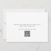 Minimalistische Huwelijksuitnodiging met Script -  Kaart (Achterkant)