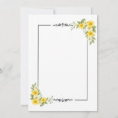 Minimalistische huwelijksuitnodiging - modern, een kaart (Achterkant)