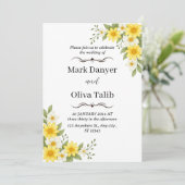 Minimalistische huwelijksuitnodiging | Modern en e Kaart (Staand voorkant)