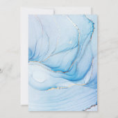 Minimalistische huwelijksuitnodiging - stijlvol en kaart (Achterkant)