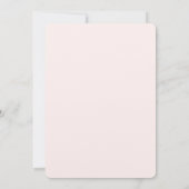 Minimalistische huwelijksuitnodiging | Zachte blos Kaart (Achterkant)