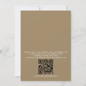 Minimalistische Hydrangea Bloem Rustieke QR Code T Kaart (Achterkant)