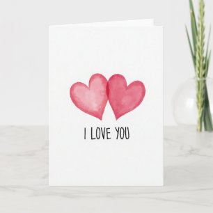 Minimalistische I Love You Kaart