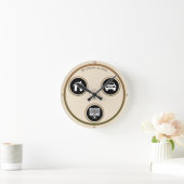 Minimalistische icoon persoonlijke wandklok (Huis)