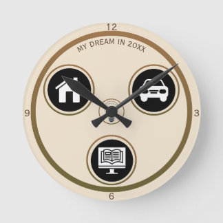 Minimalistische icoon persoonlijke wandklok