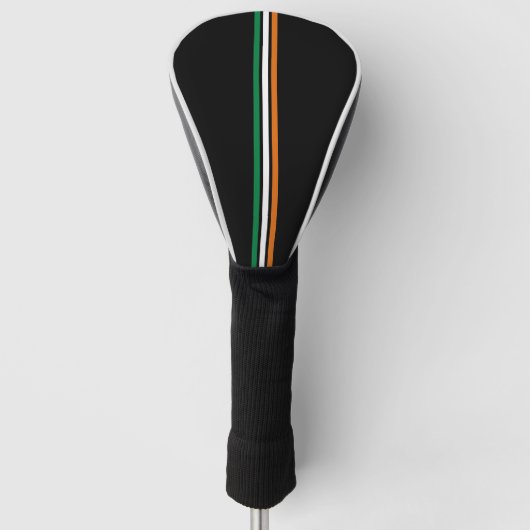 Minimalistische Ierse vlag kleuren strepen patriot Golfheadcover (Voorkant)