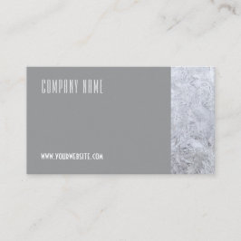 Minimalistische ijsfotografie QR grijs Visitekaart Visitekaartje