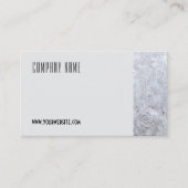 Minimalistische ijsfotografie QR grijs Visitekaart Visitekaartje (Voorkant)