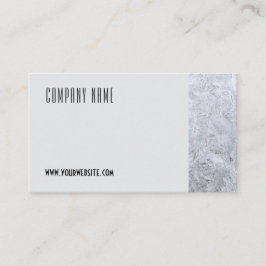 Minimalistische ijsfotografie QR grijs Visitekaart Visitekaartje
