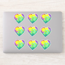 Minimalistische ik hou van jou regenboog Valentijn Sticker