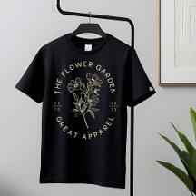 Minimalistische illustratie Lijn Bloem T-shirt