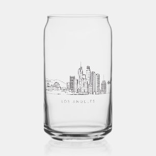 Minimalistische illustratie van de Los Angeles sky Blikvorm Glas
