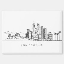 Minimalistische illustratie van de Los Angeles-syl