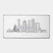 Minimalistische illustratie van de skyline van Bos Bureaumat (Voorkant)