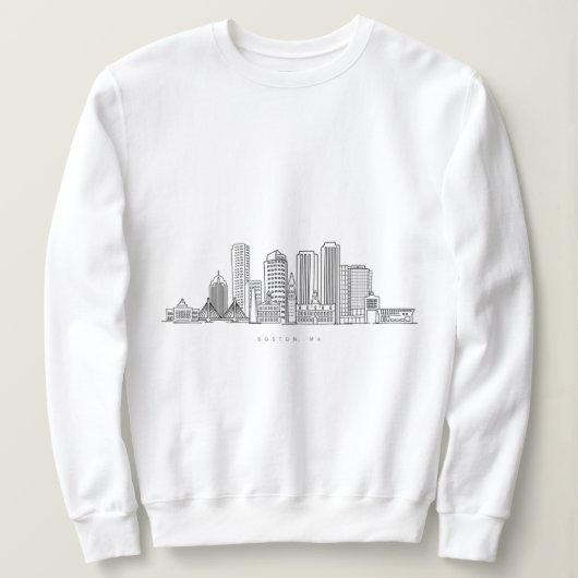 Minimalistische illustratie van de skyline van Bos Trui (Design voorkant)