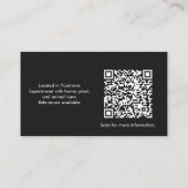 Minimalistische illustratie van een QR-code van ee Visitekaartje (Achterkant)