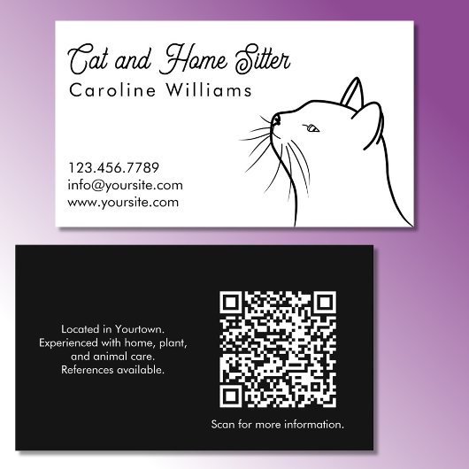 Minimalistische illustratie van een QR-code van ee Visitekaartje
