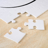 Minimalistische illustratie van het kunstvrouwelij legpuzzel (Zijkant)