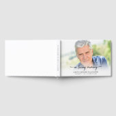 Minimalistische 'In Loving Memory' Foto Scriptie F Gastenboek (Volledig)