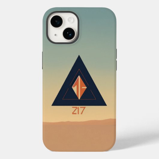 Minimalistische Indie Rock Band Logo iPhone Case (Achterkant)