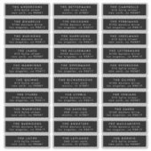 MINIMALISTISCHE individuele bruiloft gastadres Sticker (Voorkant)