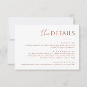 Minimalistische informatie Behuizing Kaart Notitiekaartje (Voorkant)