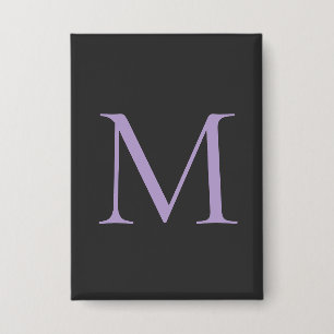 Minimalistische Initiaal letter Monogram Modern Button