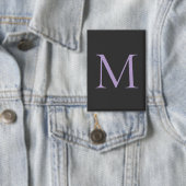 Minimalistische Initiaal letter Monogram Modern Button (Insitu)
