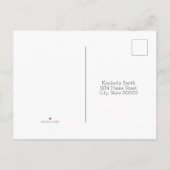 Minimalistische Initialen bruiloft Collectie RSVP- Uitnodiging Briefkaart (Achterkant)