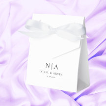 Minimalistische Initialen Clean White Elegant Clas