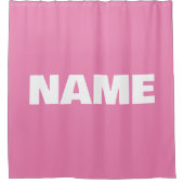  minimalistische initialen naam douchegordijn (Voorkant)