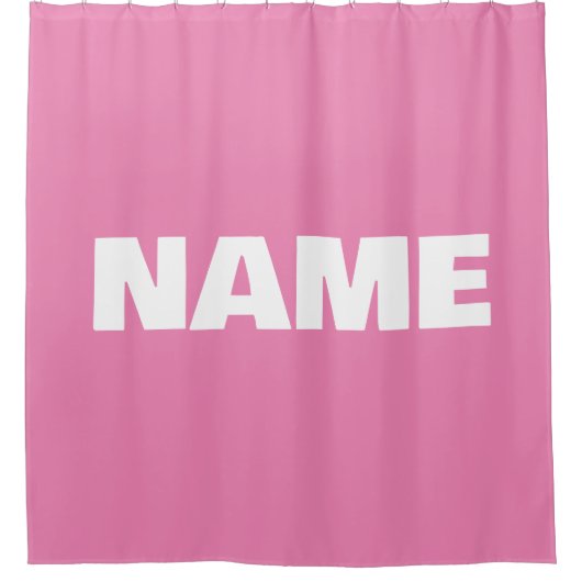  minimalistische initialen naam douchegordijn (Voorkant)