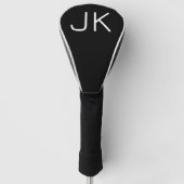  minimalistische initialen naam golfheadcover (Voorkant)