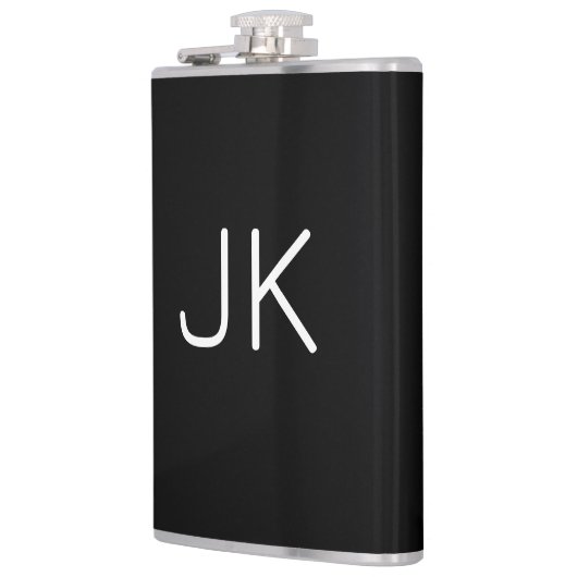  minimalistische initialen naam heupfles (Links)