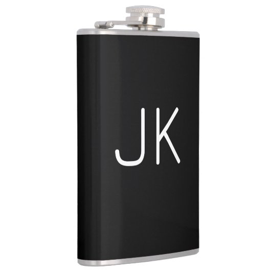  minimalistische initialen naam heupfles (Rechts)