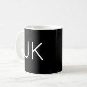 minimalistische initialen naam koffiemok (Voorkant links)