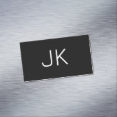  minimalistische initialen naam magnetisch visitekaartje (Voorbeeld)