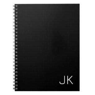 minimalistische initialen naam notitieboek