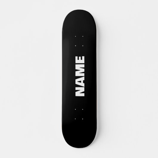 minimalistische initialen naam persoonlijk skateboard (Voorkant)
