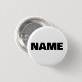  minimalistische initialen naam ronde button 3,2 cm (Voorkant /achterkant)