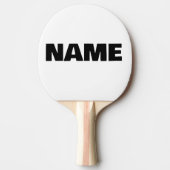 minimalistische initialen naam tafeltennisbatje (Voorkant)