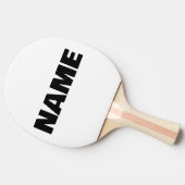 minimalistische initialen naam tafeltennisbatje (Zijkant)