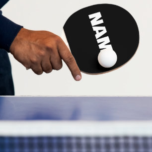  minimalistische initialen naam tafeltennisbatje