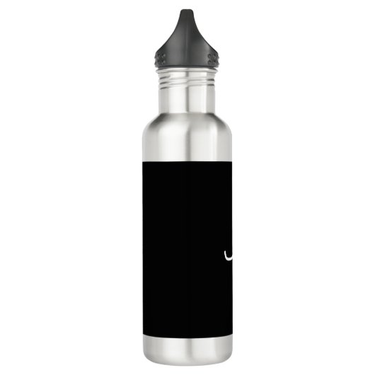  minimalistische initialen naam waterfles  (Links)