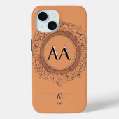 Minimalistische Initialen Symbool iPhone Case - IA (Achterkant)