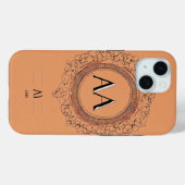 Minimalistische Initialen Symbool iPhone Case - IA (Achterkant (horizontaal))