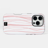 Minimalistische Initialen Telefoonhoes | Aangepast iPhone Hoesje (Achterkant horizontaal)