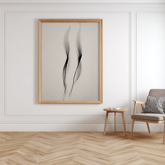 Minimalistische Inkt Abstracte Muurkunst voor Mode Perfect Poster