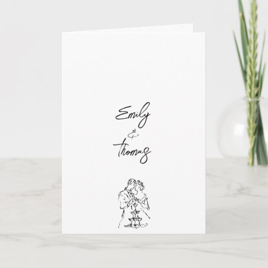 Minimalistische inkt handgetekende illustratie bru programma (Voorkant)