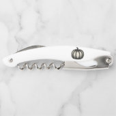 Minimalistische Inktpompoen – Herfstoogst op kunst Kurkentrekker (Achterkant)